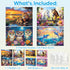 Jeacirio 4-Pack 6-8 8-10 100 4-6, Puzzles for Kids Ages Year Old - Lions Horses Owls Dolphins, Large Piece Puzzles