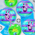 64Pcs Video Games Llama Party Tableware Supplies, 32 Plates, 16 Forks, 16 Napkins, Birthday Decorations