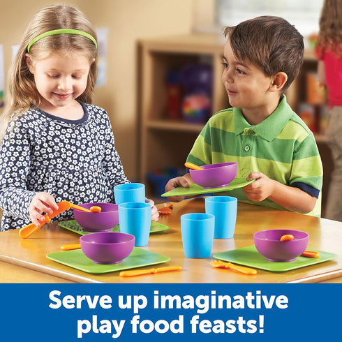 Set, 24 2 Learning Resources New Sprouts Serve It Dish Early Social Interactions, Pieces, Ages and Up