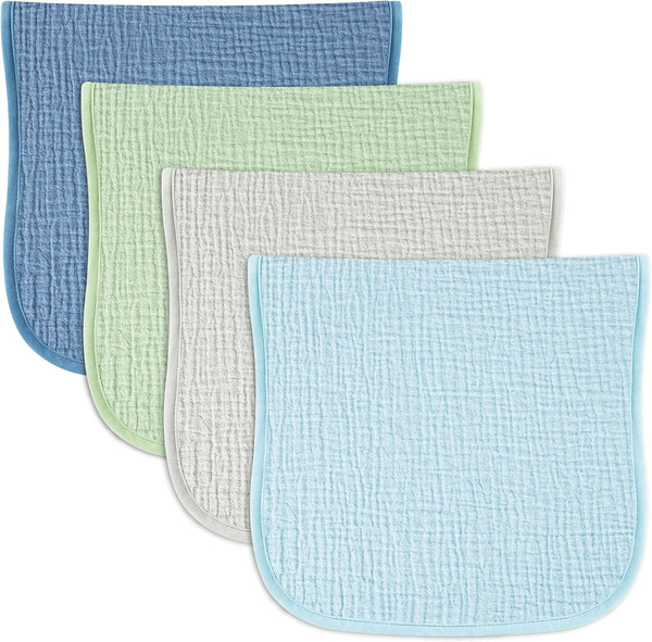 Kewlife gift Baby Muslin Burp Cloths 20x10in - Ultra Soft & Absorbent, Neutral Colors,