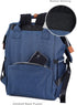 Backpack NeoTech Care Diaper Bag for Baby Girl/Boy, Wide Opening, Multifunction Organizing Pockets (Blue)