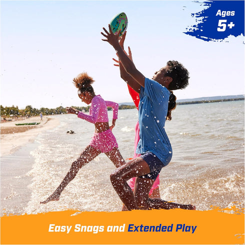 SwimWays Hydro Waterproof Football, Outdoor Games for Kids & Adults, Pool Party Accessories, 9.25 Inches (Orange)