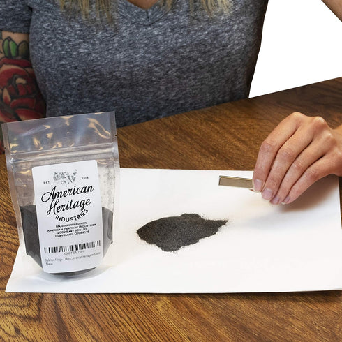 Bulk Iron Filings- 1 LB Iron Filings for Science Experiments, by American Heritage Industries