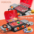 Kids BBQ Grill Playset, Kitchen Toy Set with Pretend Smoke, Light, Sound & Color-Changing Food for Boys & Girls