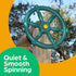 Jungle Gym Kingdom Pirate Ship Wheel for Kids Outdoor Playhouse, Treehouse, or Swingset - Green