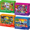 QUOKKA 100 Piece Puzzles for Kids Ages 4-6 - 4 Jigsaw Puzzles
