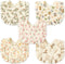 Zainpe 5Pcs Snap Muslin Cotton Baby Drooling Bibs with Flounce Lace Absorbent