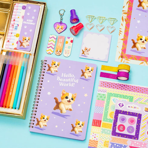 50+ Set 7 8 9 10 11 12 13 14 Clever Fox DIY Journal Kit for Girls Pcs Art & Craft Journaling for Kids & Teens Creative
