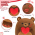 12" Onsoyours Original Bear Plush with Red Love, Cute Hugging Bear Stuffed Animal, Ultra Soft Heart Plush Toy Valentine