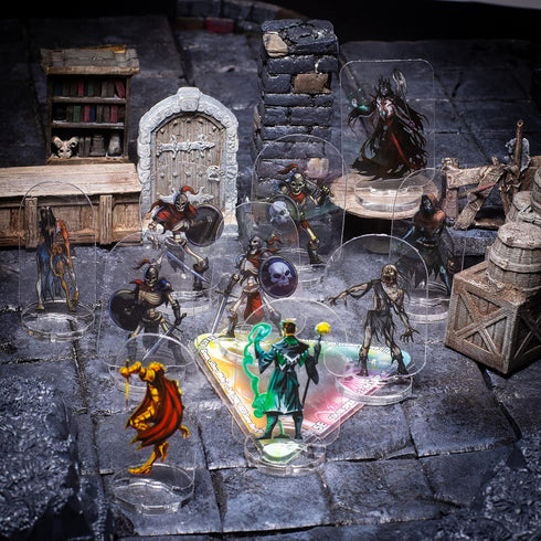 Arcknight Mankind Horde Flat Plastic Miniatures, 31 Unique Human-Themed Enemy Minis for DND