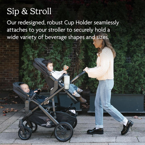 UPPAbaby Cup Holder for Vista, Cruz, Minu Strollers - Quick, Intuitive Attachment + Removal - Securely Holds Various