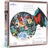 eeBoo: Piece and Love Still Life with Flowers 500 Piece Round Circle Jigsaw Puzzle, Puzzle for Adults and Families, Glossy, Sturdy Pieces and Minimal Puzzle Dust