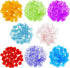Hebayy 500 Transparent Bingo Counting Chip Plastic Markers, 3/4 Inch Diameter in 8 Colors