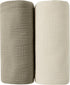 JELLYMONI Muslin Swaddle Blankets for Unisex, 2 Pack Newborn Receiving Blanket, Large