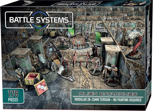 Modular Tabletop 3D Gaming Sci-Fi Terrain - Perfect for 28mm-35mm Miniatures - No Painting Required