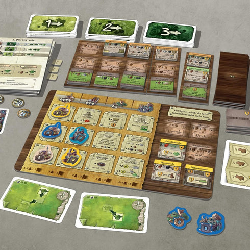 Caverna The Cave Farmers Frantic Fiends Board Game Expansion, Cooperative Farming Strategy Game for Adults