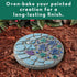 MindWare Paint Your Own Stepping Stone Kit - Mosaic Moon and Stars - Kits Include Paint and Brushes