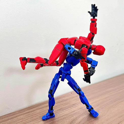 VZNYBL 6 Packs Titan13 Dummy 13 3D 13 (Assembly Completed) Action Figure, Printed Action Figure Toy Gifts for Kids