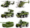 Die-cast Military Vehicles - 6 Pack Assorted Alloy Metal Army Vehicle Models, Mini Army Toy Playset for Kids