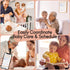 Mewl Baby Daily Log Whiteboard - Reusable Tracker for Feeding, Diapers & Sleep - Newborn Journal & Schedule Chart