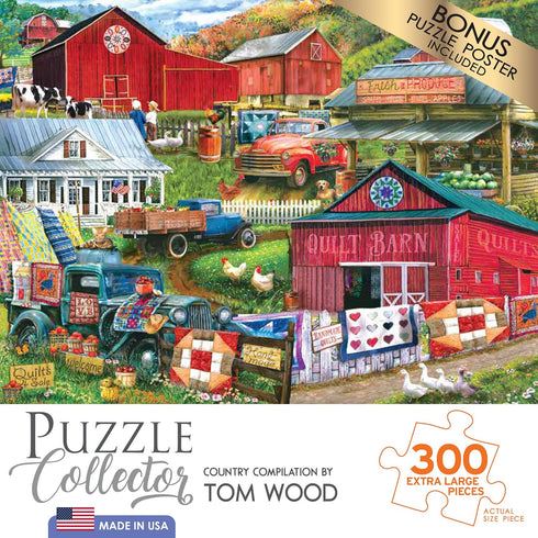 RoseArt - Puzzle Collector - Country Compilation - 300XL Piece Jigsaw Puzzle for Adults