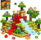GobiDex 100PCS Magnetic Building Blocks Volcano Dinosaur Set for Toddler, Sensory STEM