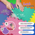16 12" 12" Tummy Tiles with Borders | x Baby Play Mat Foam Puzzle Floor Tiles | Non-Toxic Soft Waterproof Interlocking