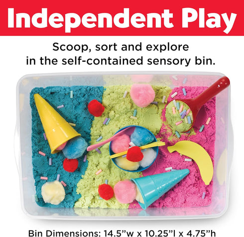 Creativity for Kids Sensory Bin: Ice Cream Shop Playset - Toddler Learning Toys for Ages 3-4