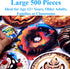Think2Master Donuts 500 Pieces Jigsaw Puzzle, Perfect Gag Gift for Teens, Seniors & Families (26.8” x 18.9”)