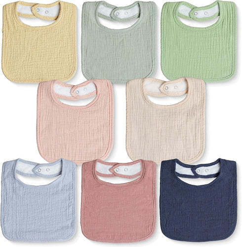 8-pack Baby Bibs