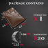 20 Fantasy Coins for DND Board Games Accessories | Leather Pouch for Waterdeep Metal Coins
