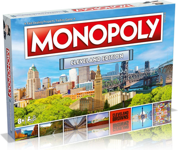MONOPOLY Board Game - Cleveland Edition: Family Game for 2-6 Players, Ideal for Kids 8 and Up