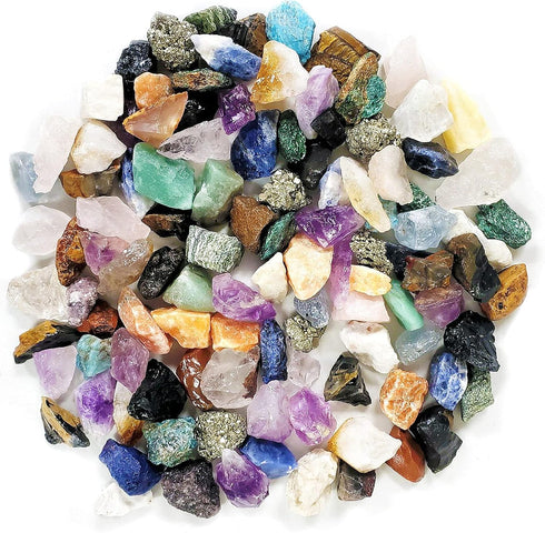 250+ 2 Lbs. 6+ Dan&Darci Rock Collection for Kids - Includes Bulk Rocks, Gemstones & Crystals + Genuine Fossils