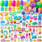 JOYIN 160 PCS Prefilled Easter Eggs with Assorted Toys, Easter Stuffed Eggs