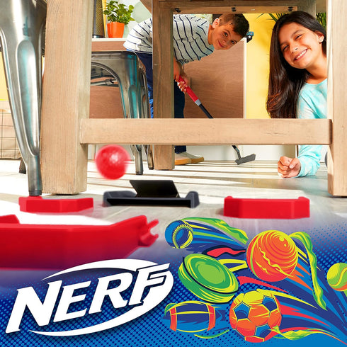 Nerf Trick Shot Golf Set, Indoor & Outdoor Kids Golf Set with Putter, Balls, Ramp & Cups for Trick Shots