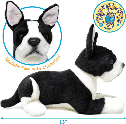 VIAHART Baxter The Boston Terrier - 12 Inch Stuffed Animal Plush Dog - by TigerHart Toys