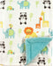 Luvable Friends Unisex Baby Plush Blanket with Sherpa Back, Neutral Animals, One Size by Luvable Friends