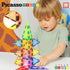 Set 3+ PB24 PicassoTiles Magnet Tile Building Block Magnetic Construction Square Triangle Tiles Toy Kit Sparking