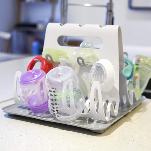 Prince Lionheart Deluxe Baby Bottle Drying Rack - Holds Up To 8 Large Bottles, Essential Home Item