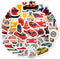 100Pcs Race Car Stickers for Kids, Racing Decals and Party Favors for Race Car Birthday Decorations