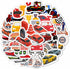 100Pcs Race Car Stickers for Kids, Racing Decals and Party Favors for Race Car Birthday Decorations