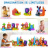 RiteHold 150 0.8in 3 4 5 6 7 8 9 10 Magnetic Building Blocks for Kids Magnet Build Cubes Toys Magnets STEM Montessori