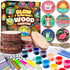 EPUMP Glow in the Dark Wooden Painting Kit for Kids - Arts