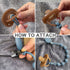Pack 4 (0-6m) Cuddle Campus Silicone Pacifier Clip Holder with One Piece Design,Soft Flexible Binky Clips with Texture