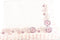 Sanjit Knitted Hand Crochet Finished Pink Cotton Blanket Trimmed with Fancy Ribbon