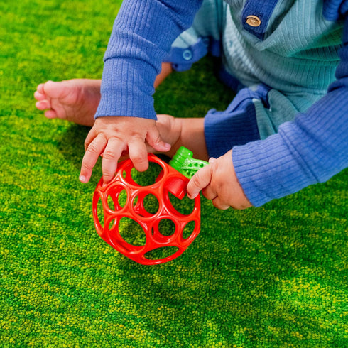 Red Apple Teether Toy from Hold My Own Collection - Easy Grasp Design, BPA Free for Newborns
