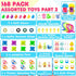 336 168 Packs 168 LINAYE PCS Prefilled Easter Eggs Bulk with Toys Inside - Pre Filled Stuffed Eggs with Party Favors
