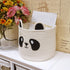 T&T Homewares Small Cute Panda Bear Basket for Kids Room Decor, Baby Shower, Baby Laundry Organizer
