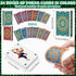 Zubebe 24 Pack Playing Cards - Vibrant Colors Mandalas Theme Poker Size Standard Index Playing Cards for Card Activities
