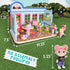 59 Honey Bee Acres in Bloom Flower Shop, Complete Dollhouse with Miniature Doll Figure, Pieces